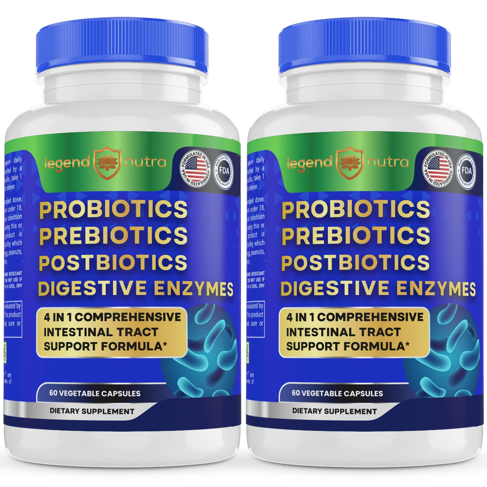 Legend Nutra Probiotics bottle front view for daily digestive support