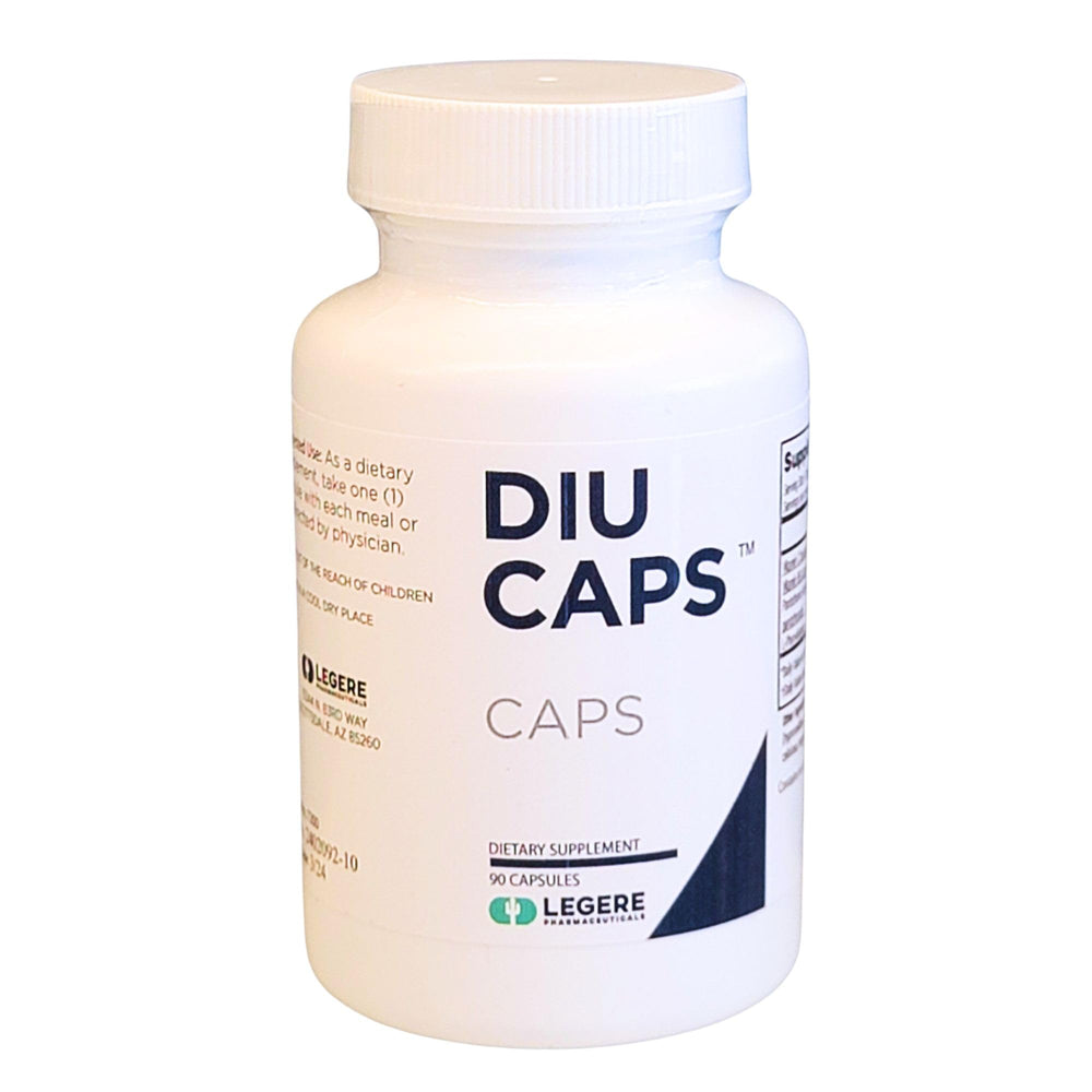 Legere Diucaps Pro bottle on a clean counter for daily energy support.