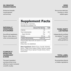 LEGION Creatine Monohydrate Gummies bottle-closeup highlighting clean formula for performance.