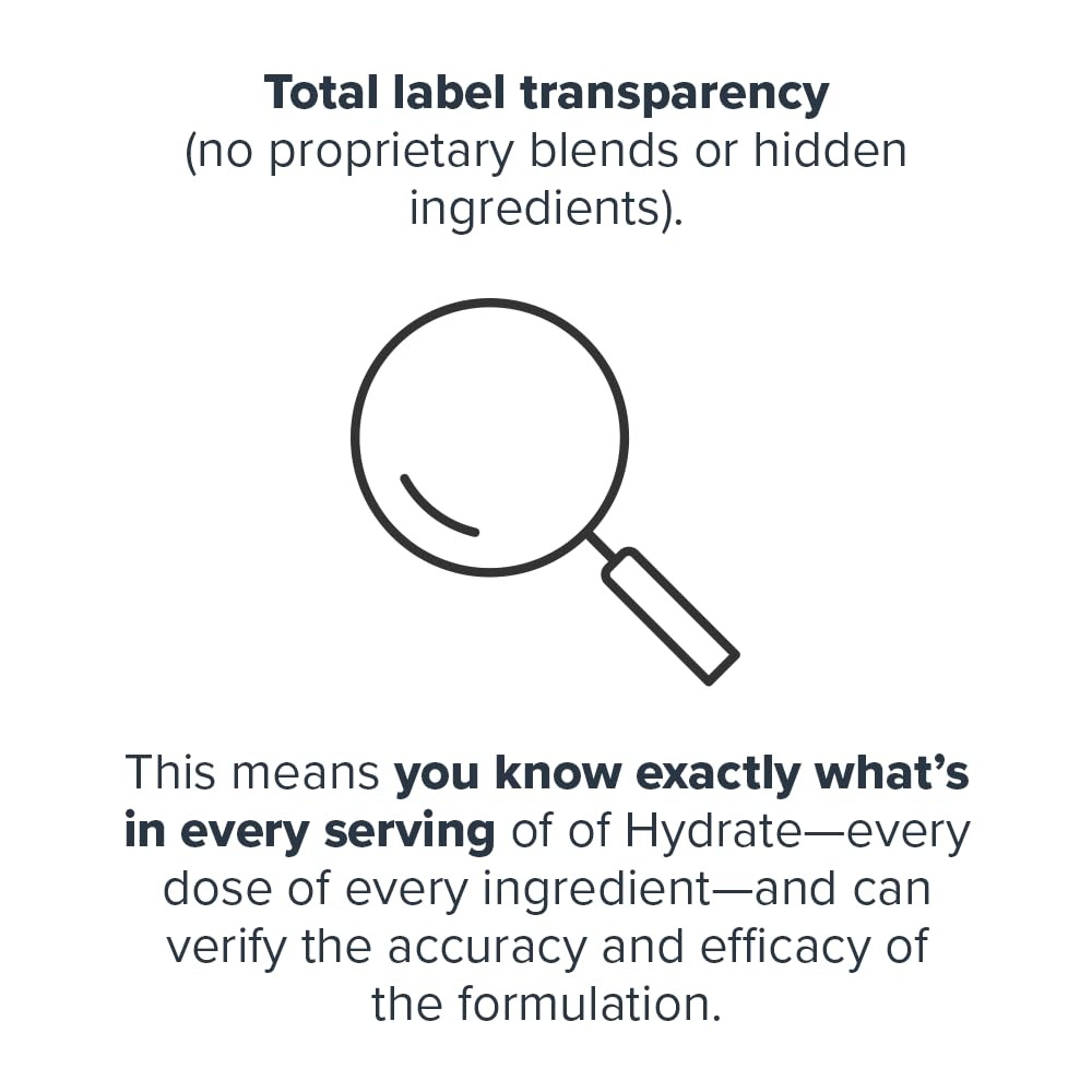 LEGION Hydrate glass with prepared drink showing refreshing electrolyte balance.