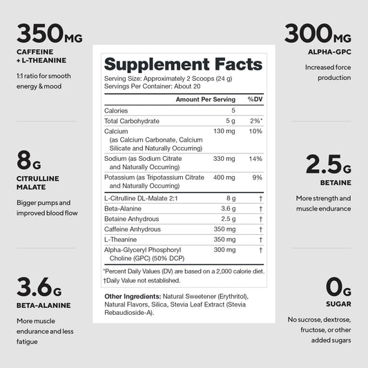 LEGION Pulse pre-workout mixed in glass for focus and stamina