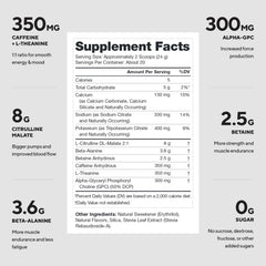 LEGION Pulse pre-workout mixed in glass for focus and stamina