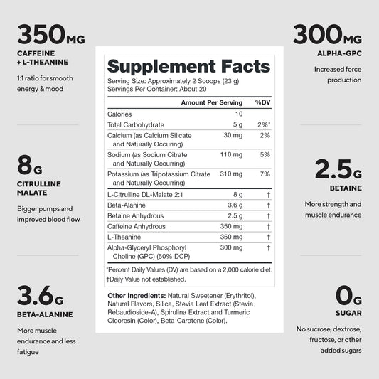 LEGION Pulse preworkout bottle front showing clean label and natural sweetness