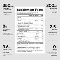 LEGION Pulse pre-workout scoop beside canister highlighting measured dosing for reliable servings.