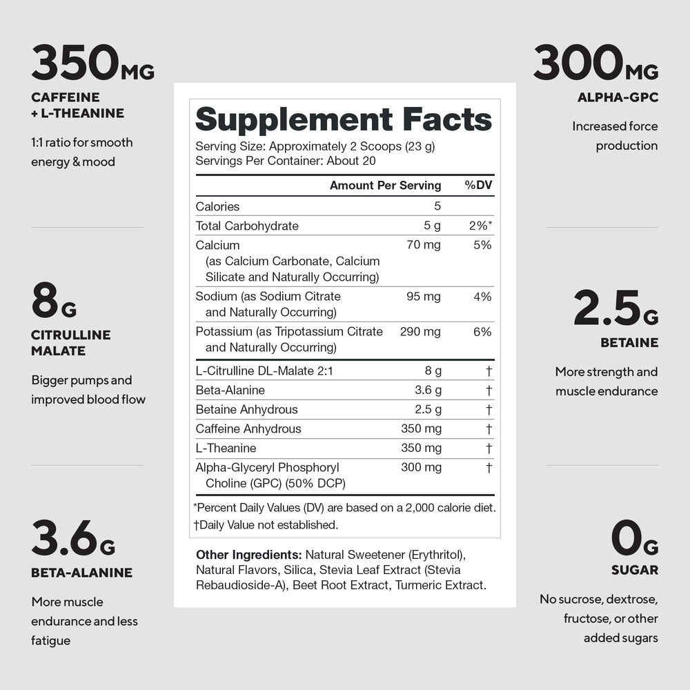LEGION Pulse scoop measures precise dose for consistent pre-workout energy