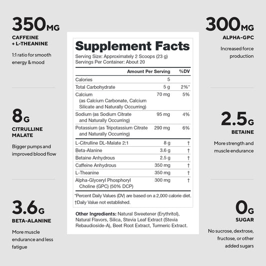 LEGION Pulse scoop measures precise dose for consistent pre-workout energy