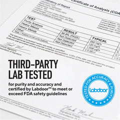 LEGION Pulse transparent label emphasizes no hidden ingredients.