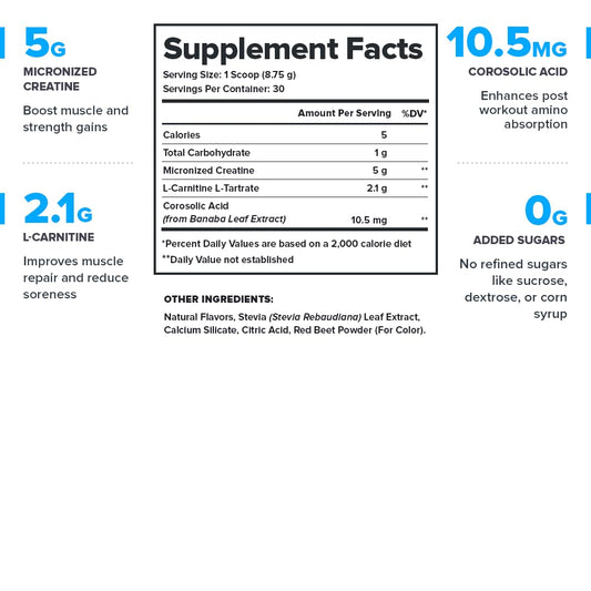LEGION Recharge label closeup demonstrates clean ingredients with no hidden additives for transparency.