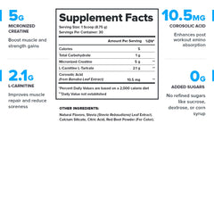 LEGION Recharge label closeup demonstrates clean ingredients with no hidden additives for transparency.