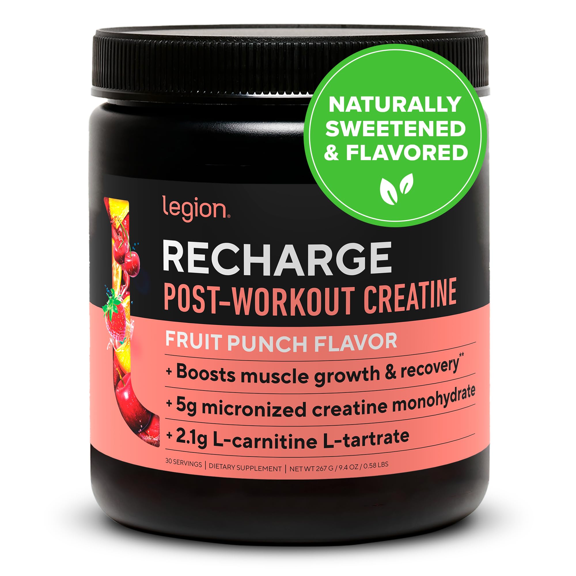 LEGION Recharge tub front view highlighting natural post workout recovery focus