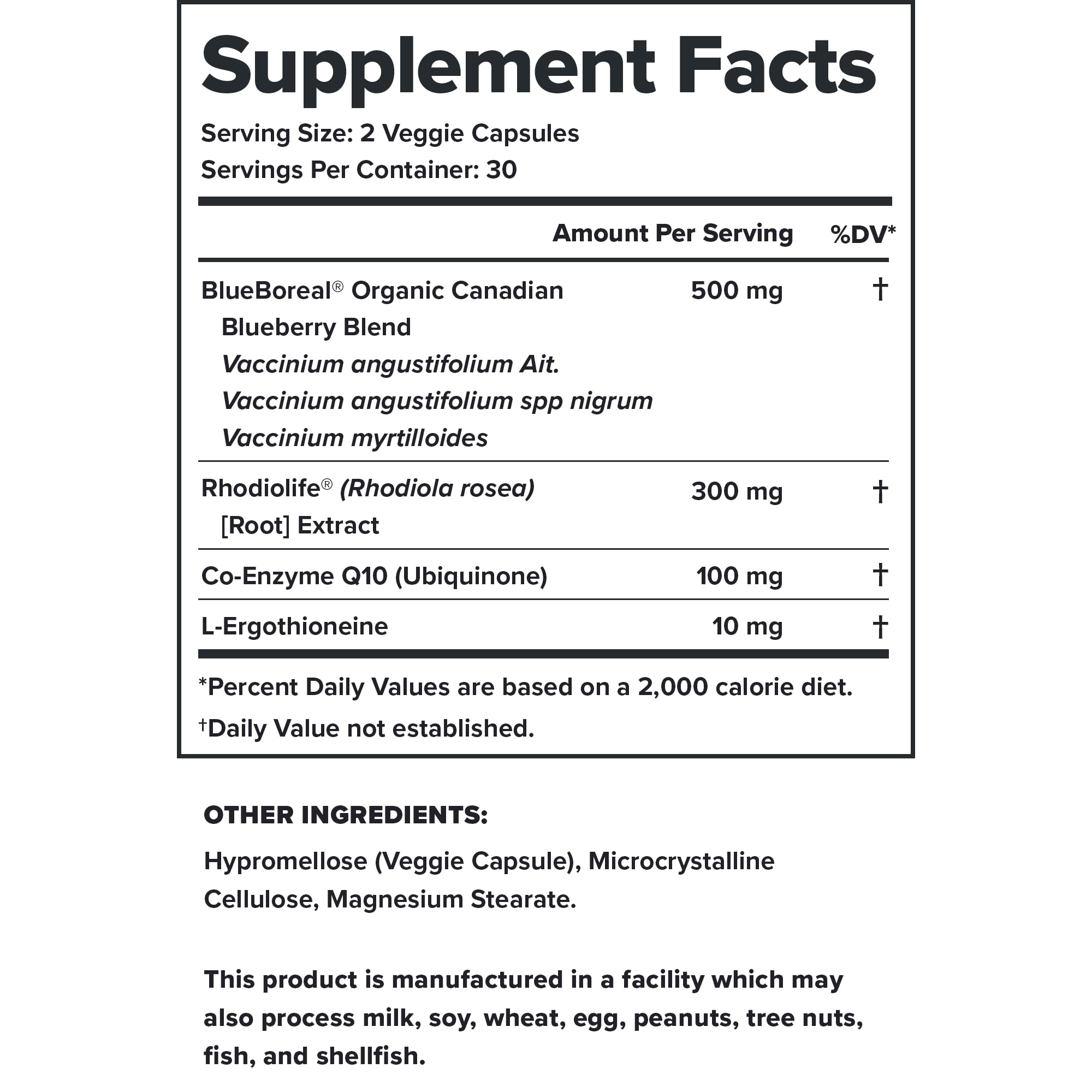 LEGION Vitality rhodiola rosea capsule for daily stress management