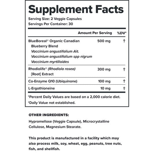 LEGION Vitality rhodiola rosea capsule for daily stress management