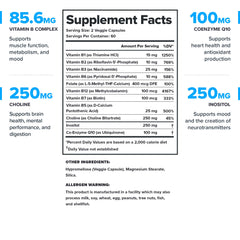 LEGION B-Complex capsules closeup for convenient daily nutrition