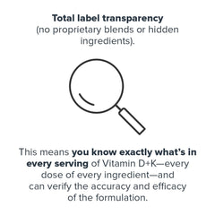 LEGION Vitamin D3 K2 bottle is ISO 17025 tested for potency and purity.