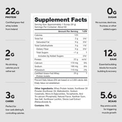 LEGION Whey+ Birthday Cake tub label with clean ingredient list