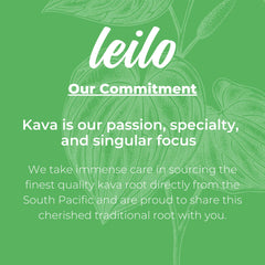 Leilo Kava Mocktail ingredients image, highlights kava roots and flavor balance.