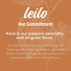 Six pack of LEILO Kava Moscow Mule cans arranged for convenient everyday use