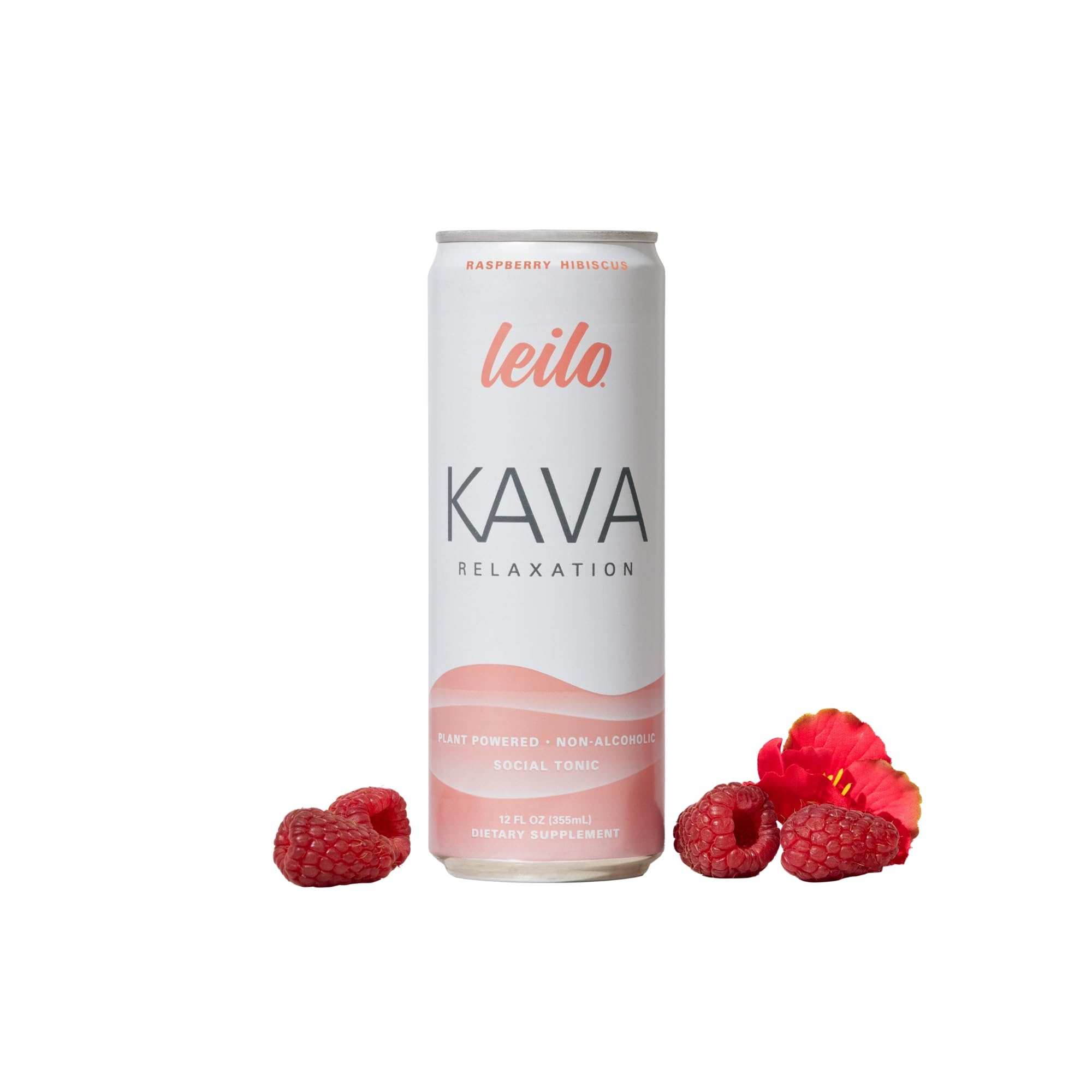LEILO Kava relaxation can being poured for a calm, alcohol-free moment.
