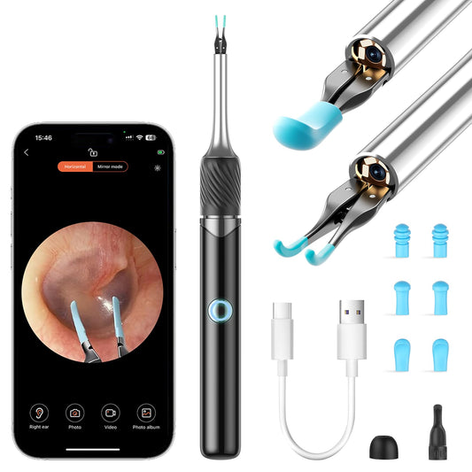 LEIPUT ear cleaner tweezers with omnidirectional tips for precise wax removal.