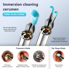 LEIPUT Wi-Fi ear otoscope enables easy phone viewing.