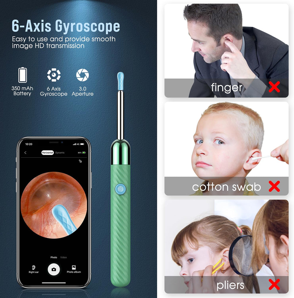 LEIPUT IP67 waterproof otoscope is easy to clean after use