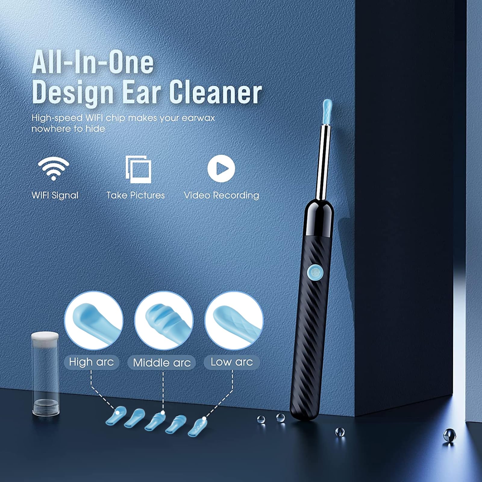 LEIPUT LED lighting illuminates the ear canal for easy cleaning