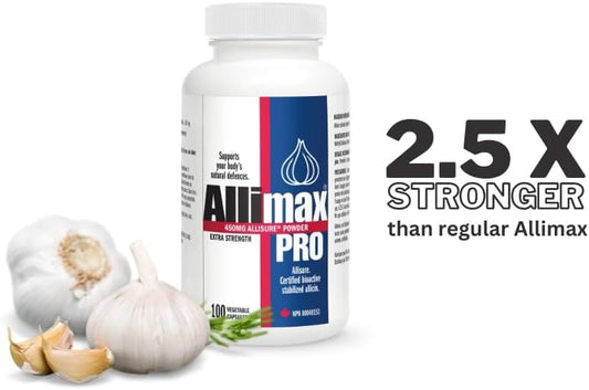lekullna Allicin Garlic Vegicaps close-up, easy daily immune support.