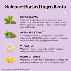 Lemme Burn label closeup featuring Actiponin Gynostemma and gluten-free formula