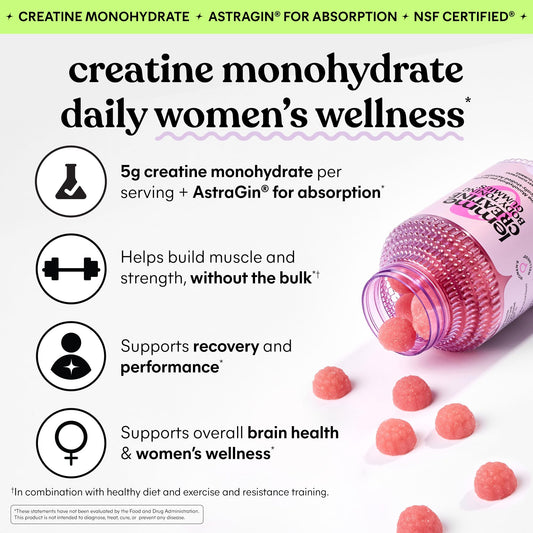 Lemme Creatine Gummies 5g dose close-up shows per-serving amount.