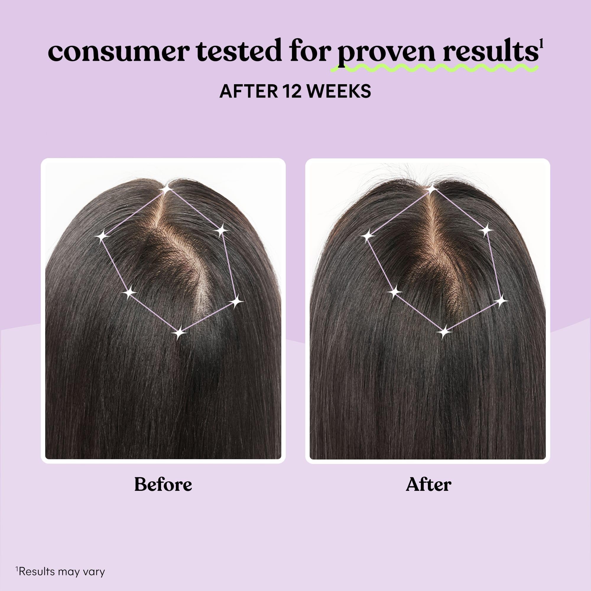 Lemme Grow bottle on vanity for daily hair wellness