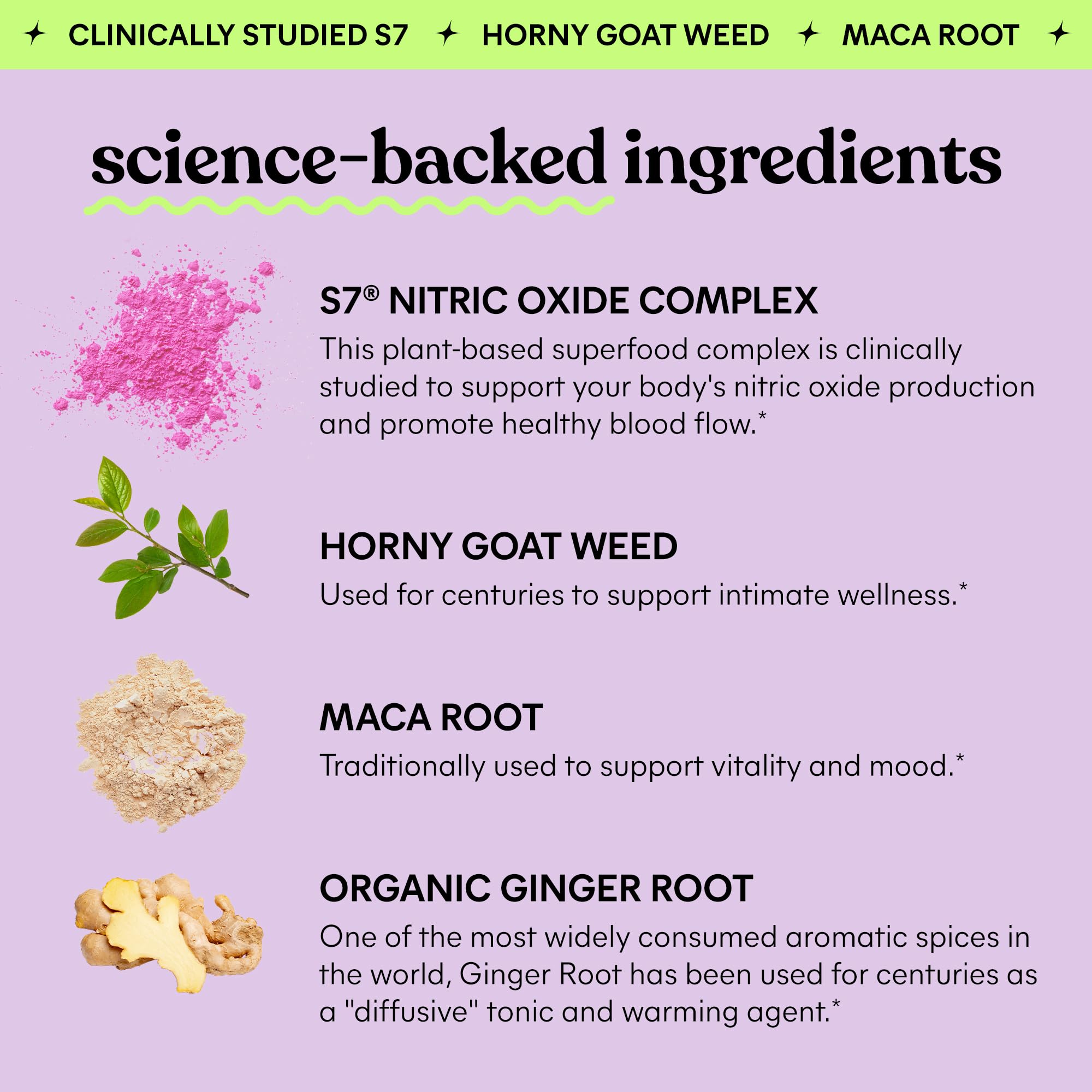 Lemme Play S7 nitric oxide complex ingredients highlighted
