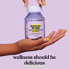 Lemme Purr two gummies daily serving for 3-in-1 wellness