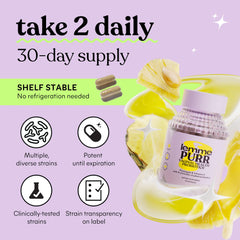 Lemme Purr pineapple-flavored capsules for daily routine.