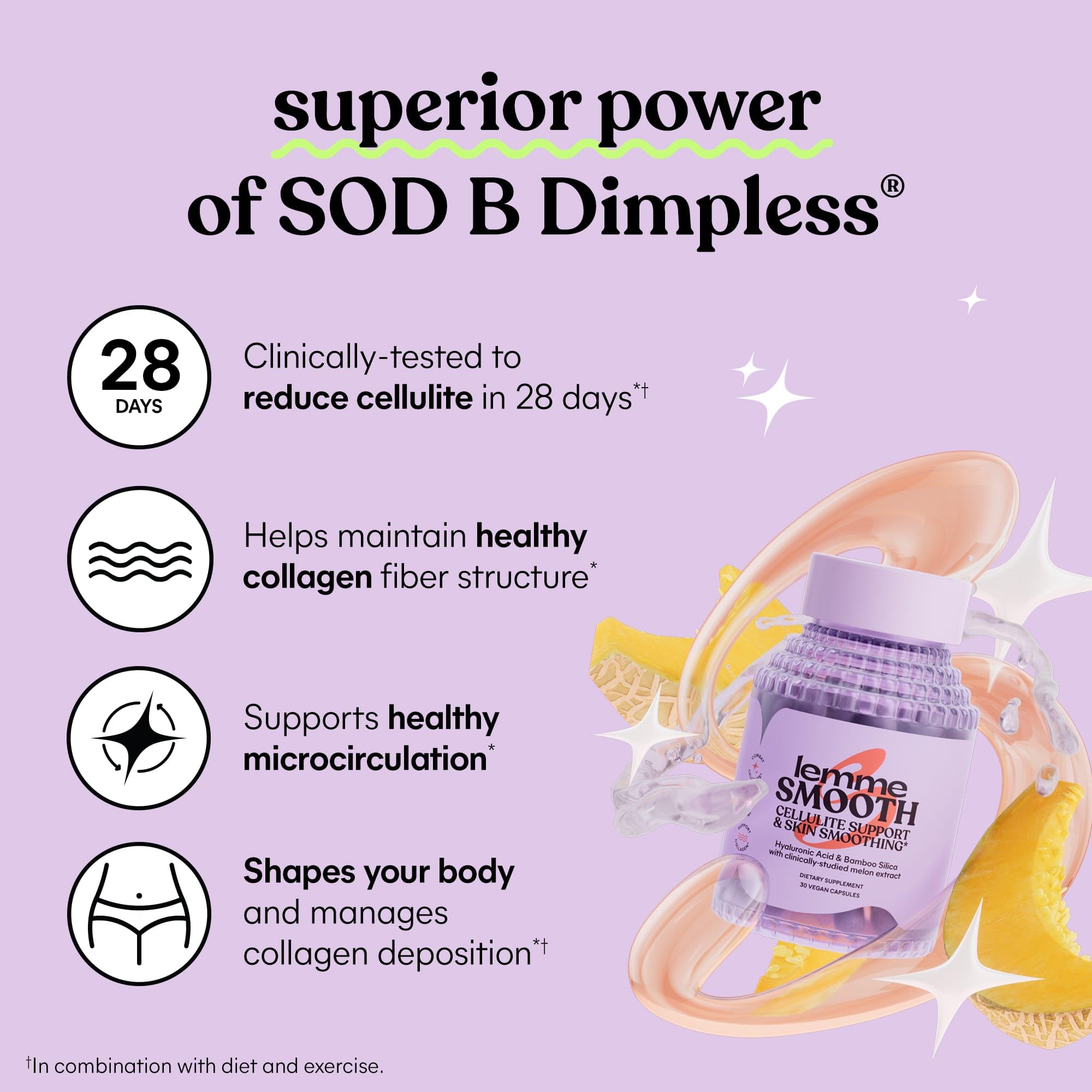 Plant-based, vegetarian, non-GMO and sugar-free formula of Lemme Smooth.