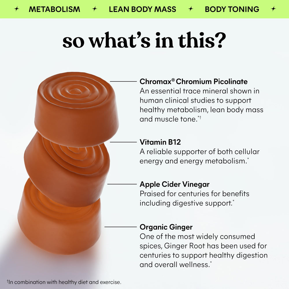 Lemme Tone watermelon apple flavor gummies close-up with refreshing taste.