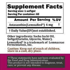 LemnaRed label close-up showing purity and testing.