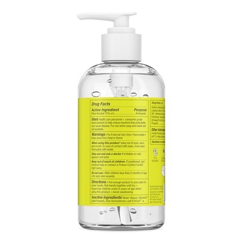 Lemyn Organics hand sanitizer pump action close-up