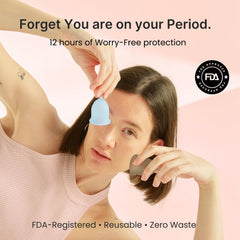 LENA Cup leak-free 12h design offers all-day confidence.