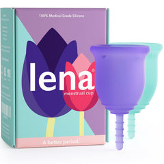 LENA original small purple cup for beginners with comfortable fit.