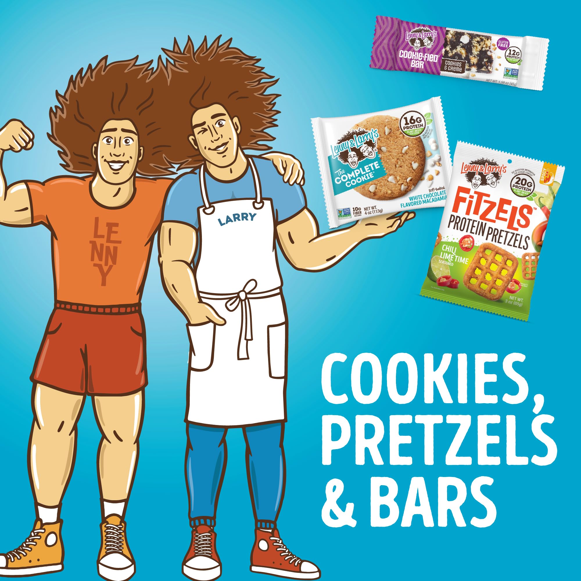Lenny & Larry's Complete Cookie provides 5g fiber per serving.
