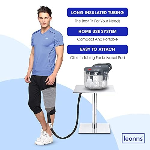 LEONNS adjustable pad straps secure comfort while using ice therapy.