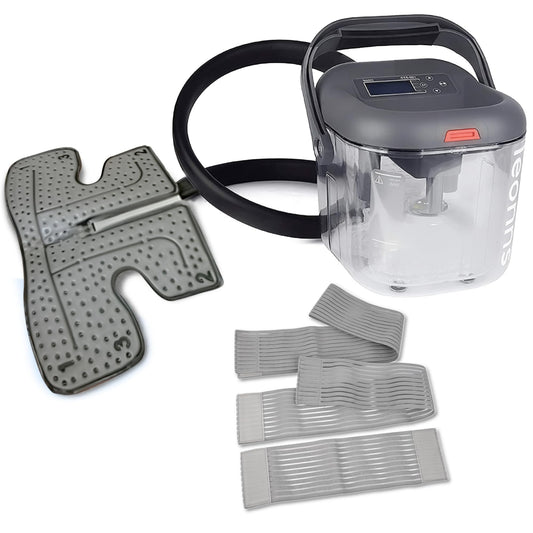 LEONNS cold therapy machine front view for shoulder recovery with quiet operation.