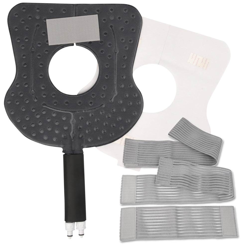 LEONNS knee pad with quick connectors enables fast, reliable cold therapy sessions.
