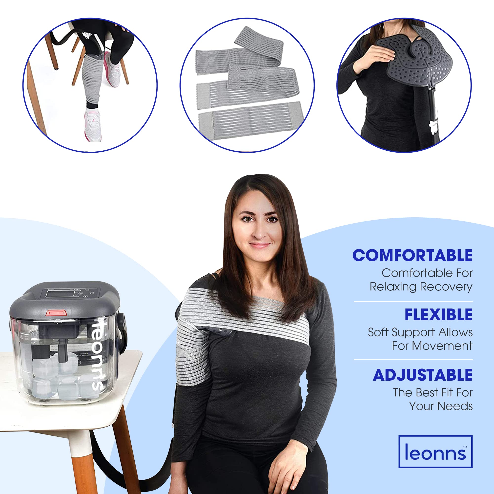 LEONNS ice machine with digital controls for precise cooling.