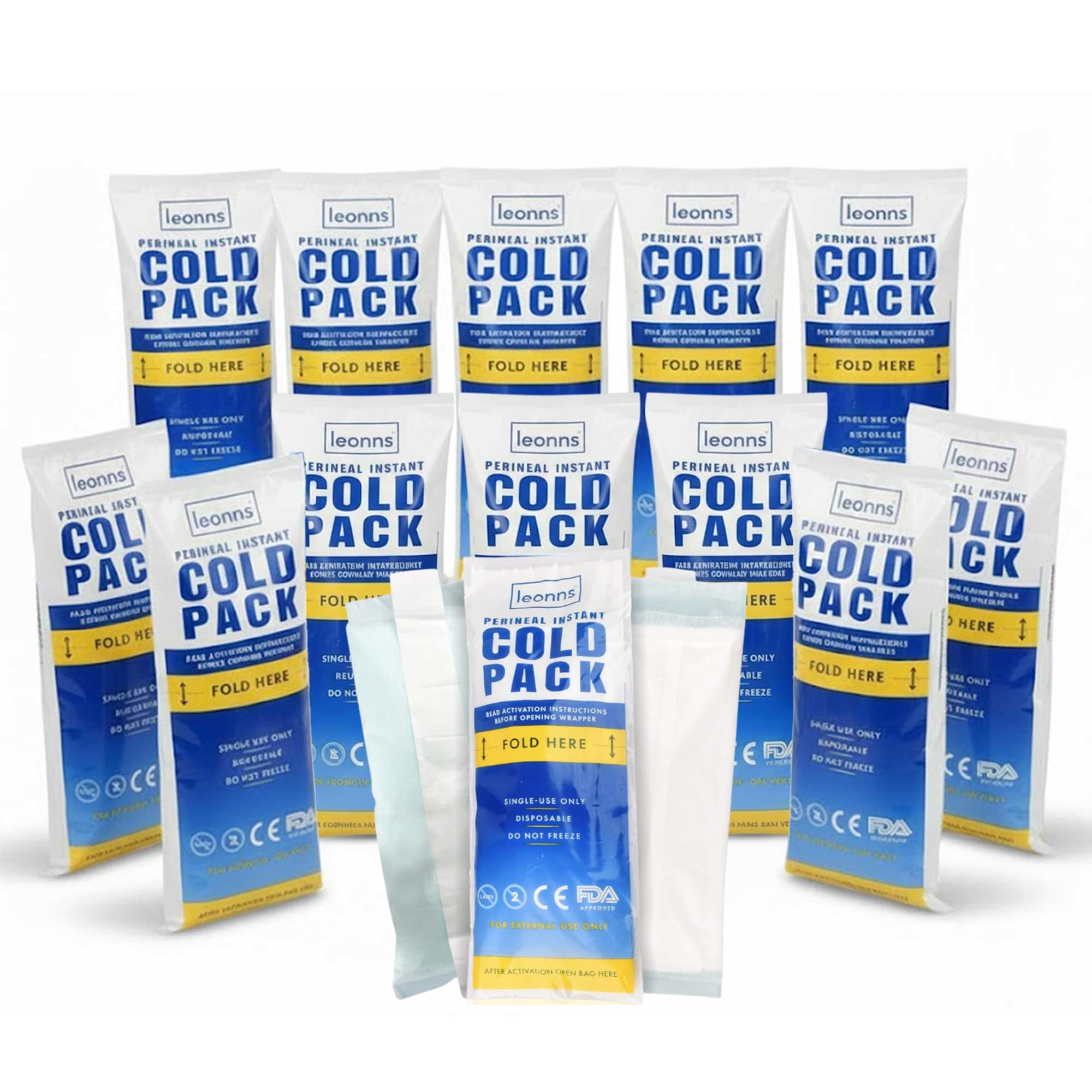 LEONNS instant perineal ice pack activation for quick cooling relief