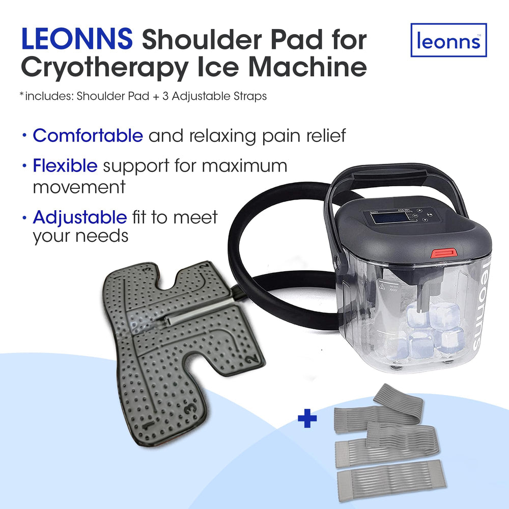 LEONNS pad on shoulder demonstrates conforming design for comfortable use.