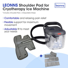LEONNS pad on shoulder demonstrates conforming design for comfortable use.