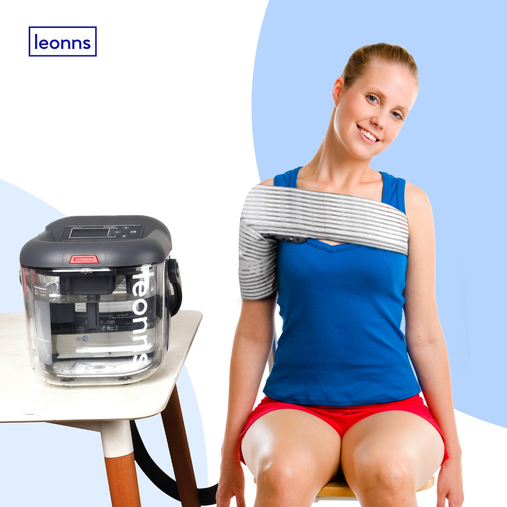LEONNS quick connectors enable easy attachment to the cryotherapy machine.