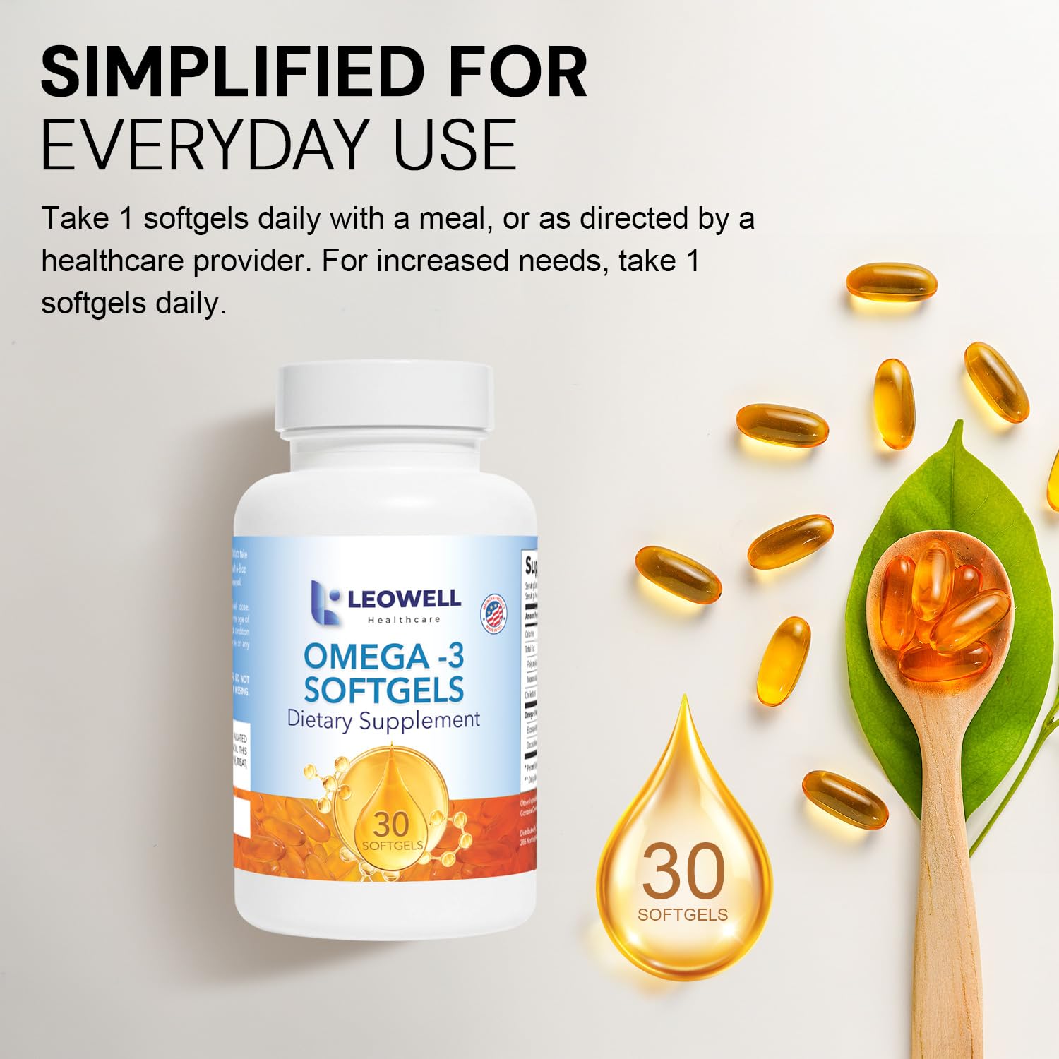 LEOWELL Omega-3 cap release demonstrates smooth consumption with minimal aftertaste