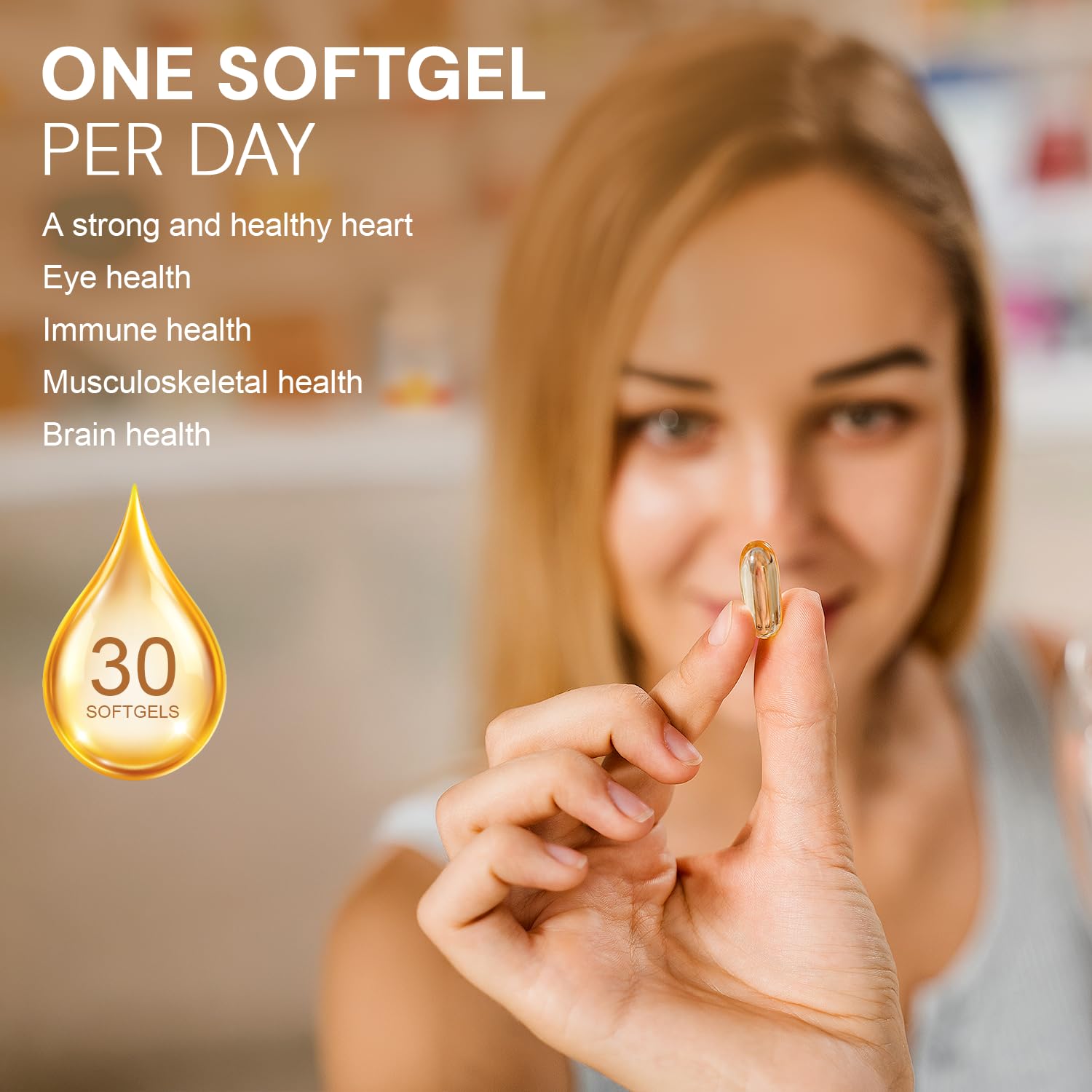 LEOWELL Omega-3 day-dose planning image suggests a simple one-per-day habit